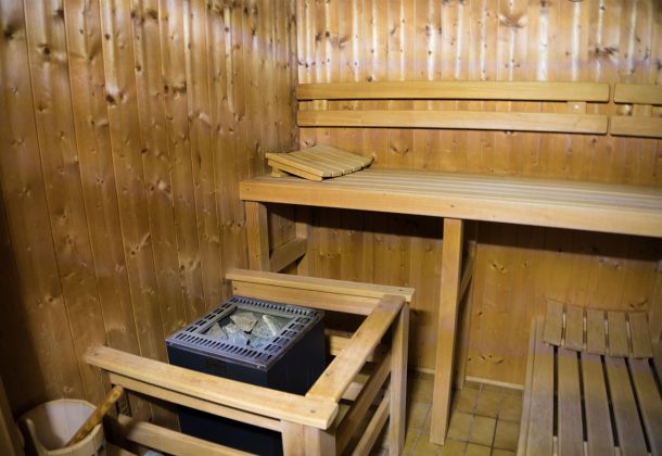 Sauna im Haus unter der Ferienwohnung im Bayerischen Wald
